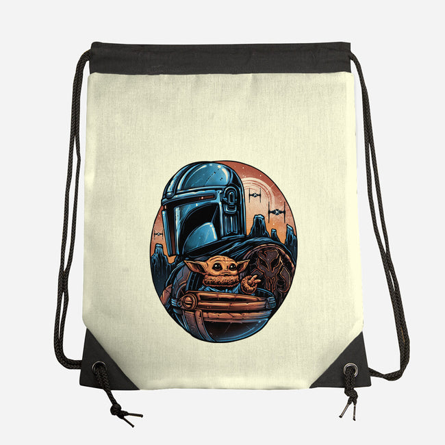 The Rise Against The Empire-None-Drawstring-Bag-glitchygorilla