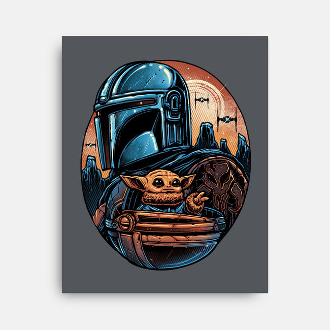 The Rise Against The Empire-None-Stretched-Canvas-glitchygorilla