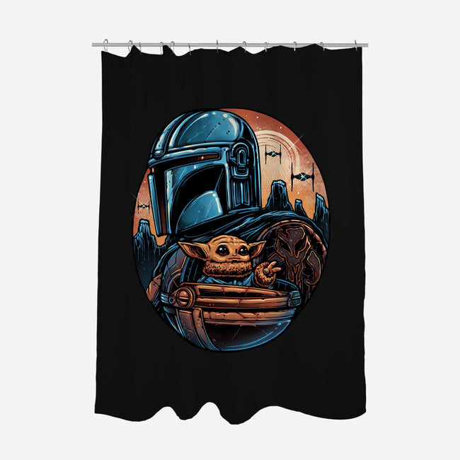 The Rise Against The Empire-None-Polyester-Shower Curtain-glitchygorilla