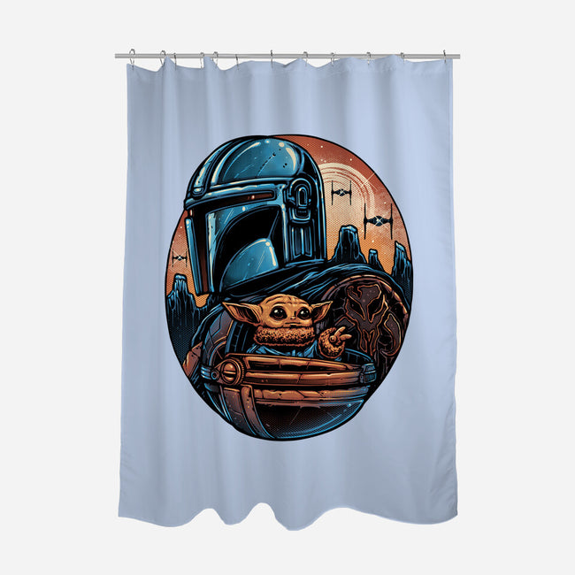The Rise Against The Empire-None-Polyester-Shower Curtain-glitchygorilla