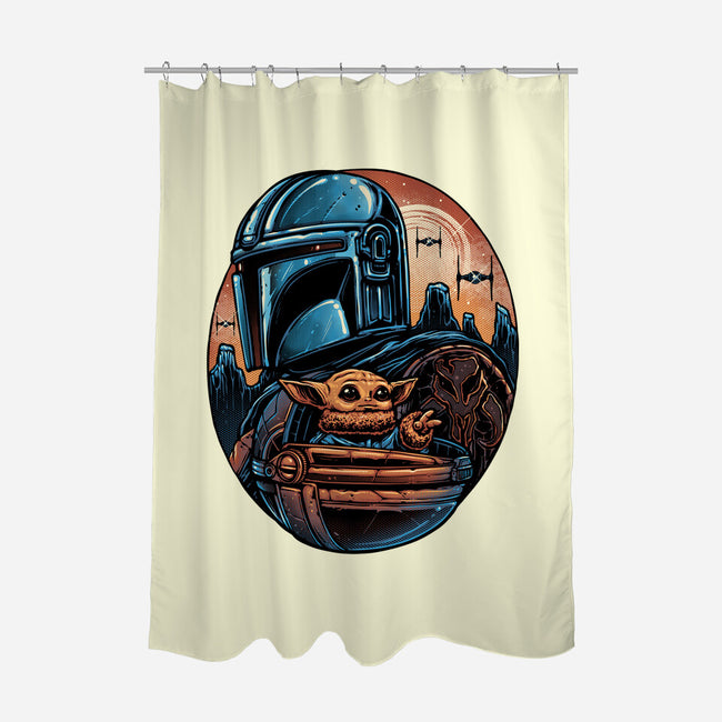 The Rise Against The Empire-None-Polyester-Shower Curtain-glitchygorilla