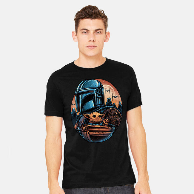 The Rise Against The Empire-Mens-Heavyweight-Tee-glitchygorilla