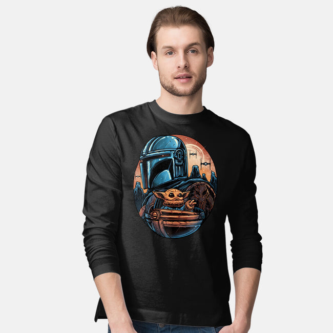 The Rise Against The Empire-Mens-Long Sleeved-Tee-glitchygorilla