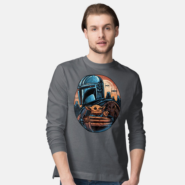 The Rise Against The Empire-Mens-Long Sleeved-Tee-glitchygorilla