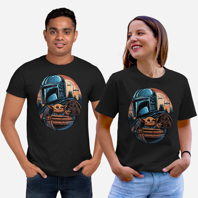 The Rise Against The Empire-Unisex-Basic-Tee-glitchygorilla