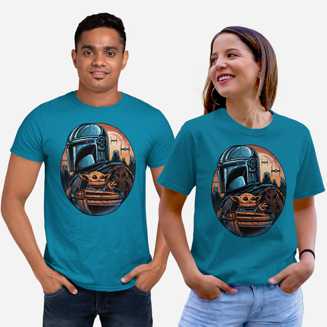 The Rise Against The Empire-Unisex-Basic-Tee-glitchygorilla