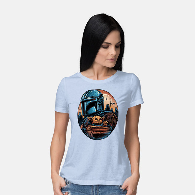 The Rise Against The Empire-Womens-Basic-Tee-glitchygorilla