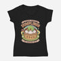 Ramuramu Valley Dumplings Vintage-Womens-V-Neck-Tee-LAGELANTEE