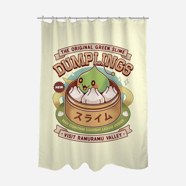 Ramuramu Valley Dumplings Vintage-None-Polyester-Shower Curtain-LAGELANTEE