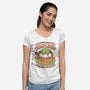 Ramuramu Valley Dumplings Vintage-Womens-V-Neck-Tee-LAGELANTEE