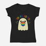 You Are Beautiful Rainbow Heart-Womens-V-Neck-Tee-xMorfina