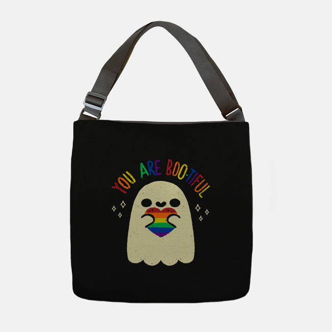 You Are Beautiful Rainbow Heart-None-Adjustable Tote-Bag-xMorfina