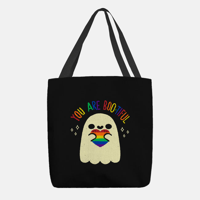 You Are Beautiful Rainbow Heart-None-Basic Tote-Bag-xMorfina