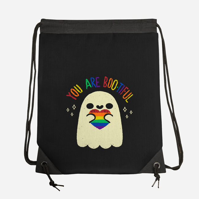 You Are Beautiful Rainbow Heart-None-Drawstring-Bag-xMorfina