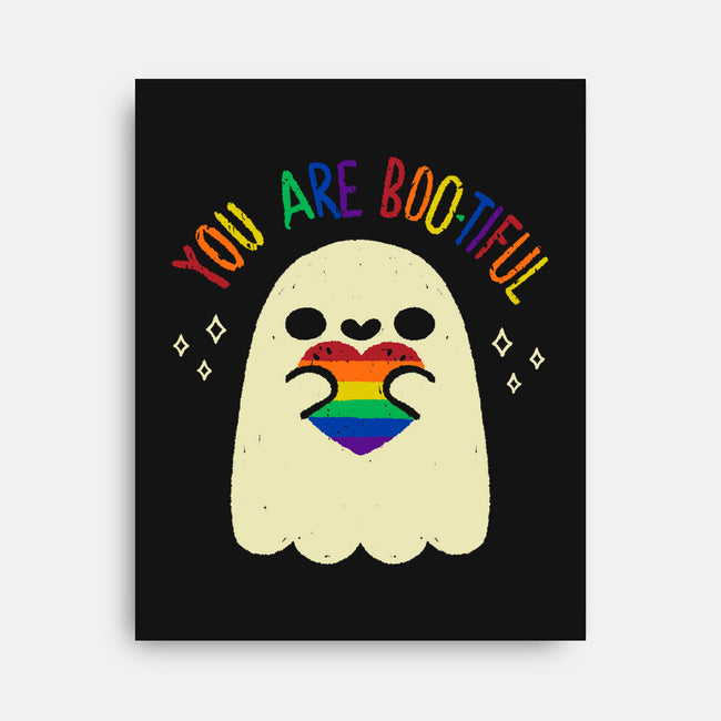 You Are Beautiful Rainbow Heart-None-Stretched-Canvas-xMorfina