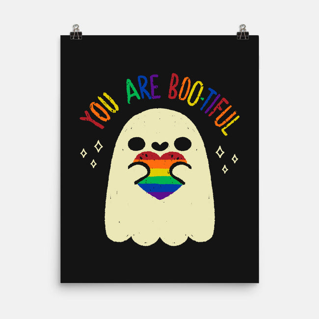 You Are Beautiful Rainbow Heart-None-Matte-Poster-xMorfina