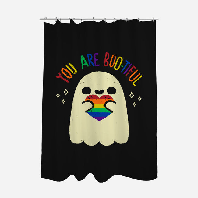 You Are Beautiful Rainbow Heart-None-Polyester-Shower Curtain-xMorfina