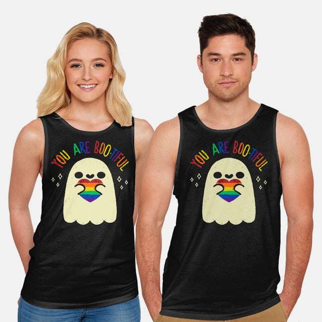You Are Beautiful Rainbow Heart-Unisex-Basic-Tank-xMorfina