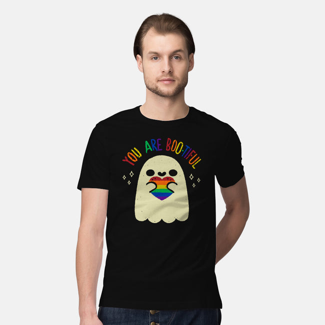 You Are Beautiful Rainbow Heart-Mens-Premium-Tee-xMorfina