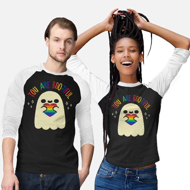 You Are Beautiful Rainbow Heart-Unisex-Baseball-Tee-xMorfina