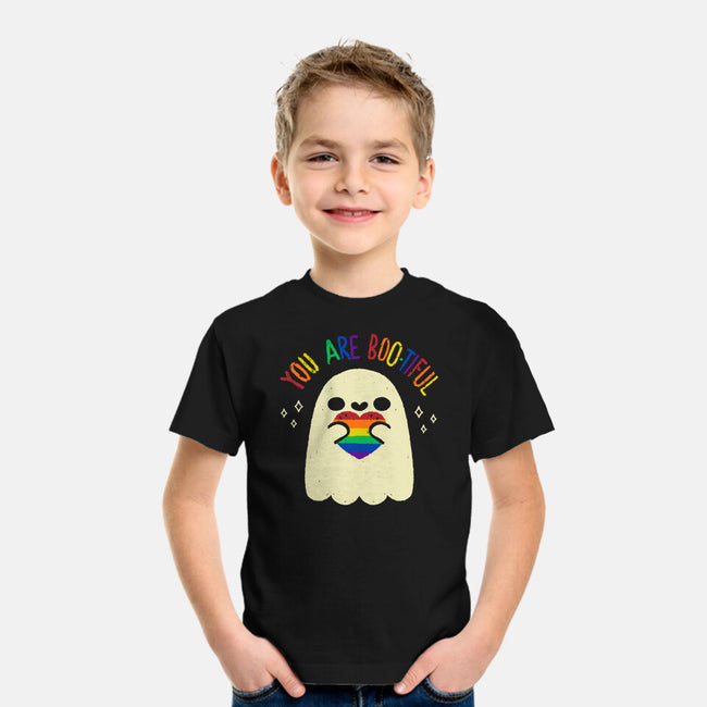 You Are Beautiful Rainbow Heart-Youth-Basic-Tee-xMorfina
