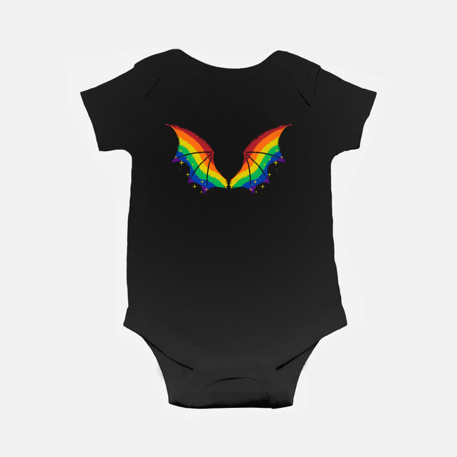 Rainbow Pride Bat Wings-Baby-Basic-Onesie-xMorfina