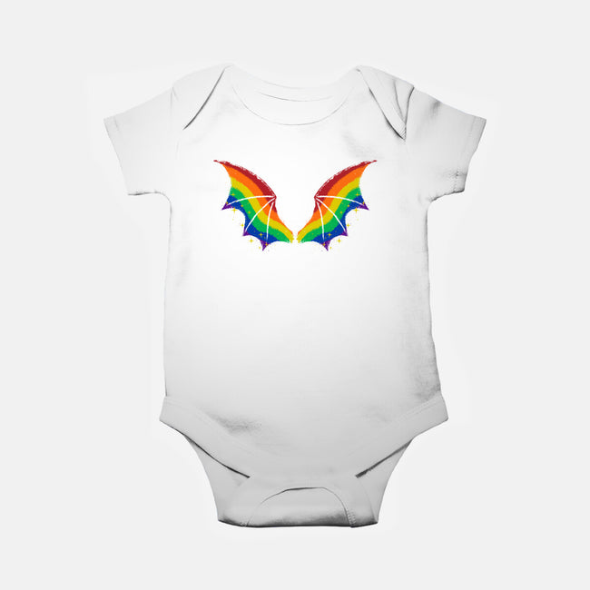 Rainbow Pride Bat Wings-Baby-Basic-Onesie-xMorfina