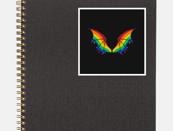 Rainbow Pride Bat Wings