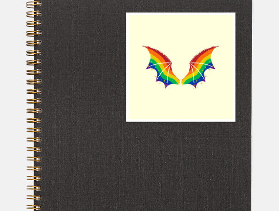 Rainbow Pride Bat Wings