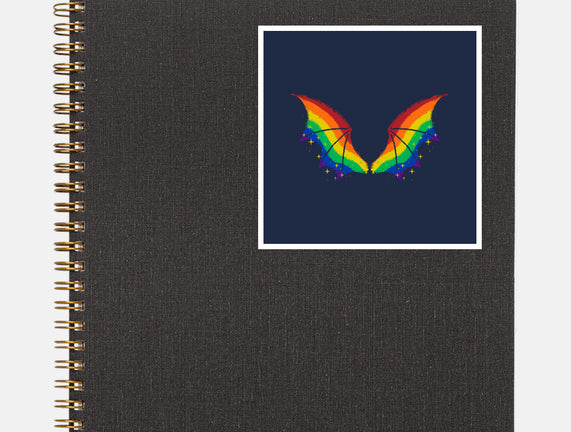 Rainbow Pride Bat Wings