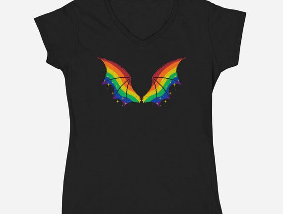 Rainbow Pride Bat Wings