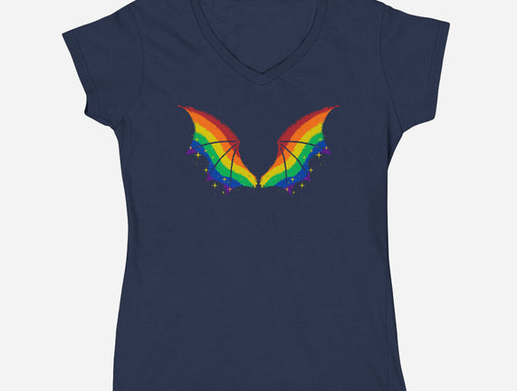 Rainbow Pride Bat Wings