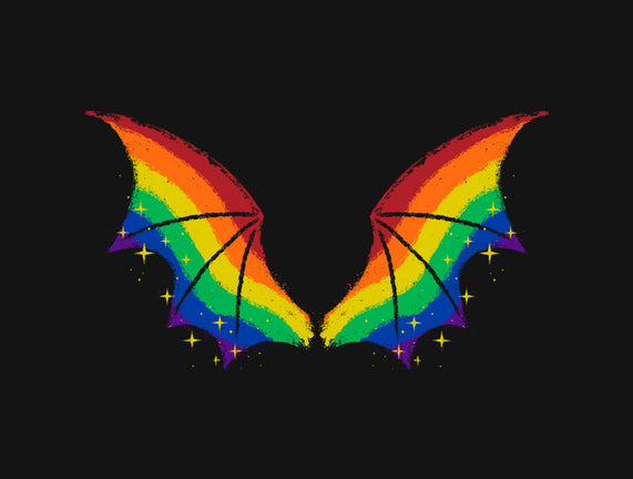 Rainbow Pride Bat Wings