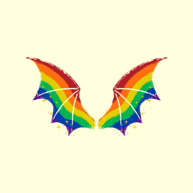 Rainbow Pride Bat Wings-None-Drawstring-Bag-xMorfina