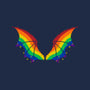 Rainbow Pride Bat Wings-Mens-Long Sleeved-Tee-xMorfina