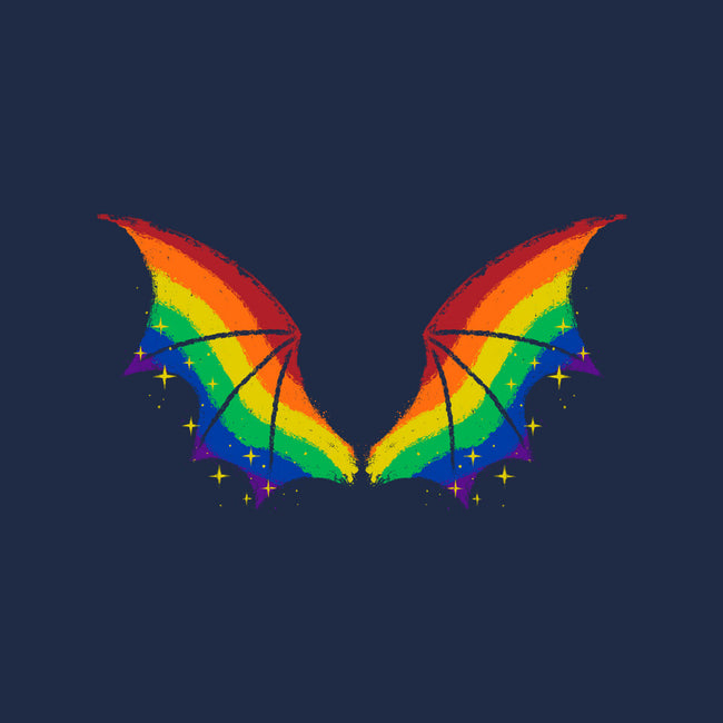 Rainbow Pride Bat Wings-Unisex-Pullover-Sweatshirt-xMorfina