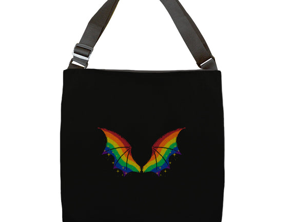 Rainbow Pride Bat Wings