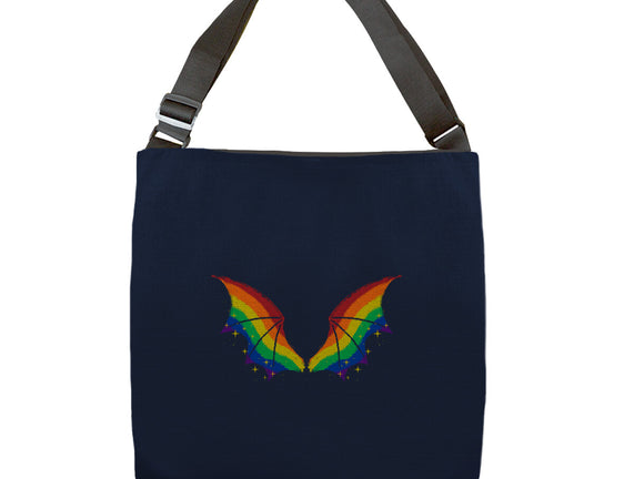 Rainbow Pride Bat Wings