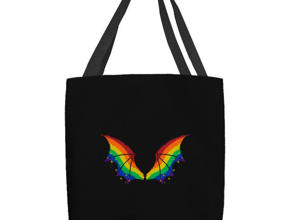 Rainbow Pride Bat Wings