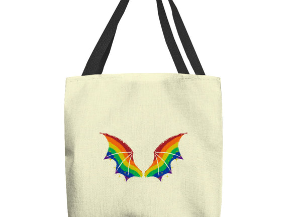 Rainbow Pride Bat Wings