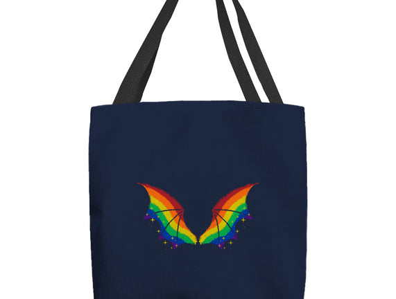 Rainbow Pride Bat Wings