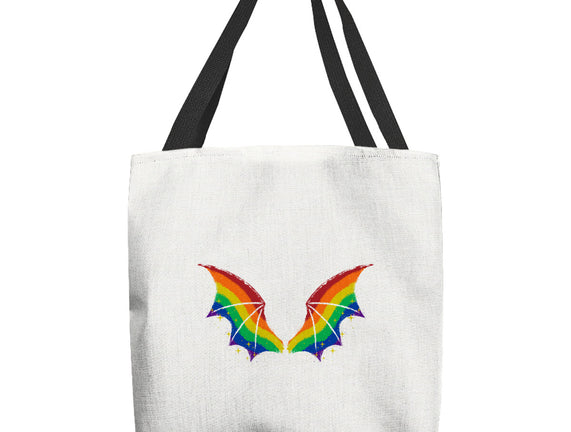 Rainbow Pride Bat Wings
