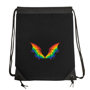 Rainbow Pride Bat Wings