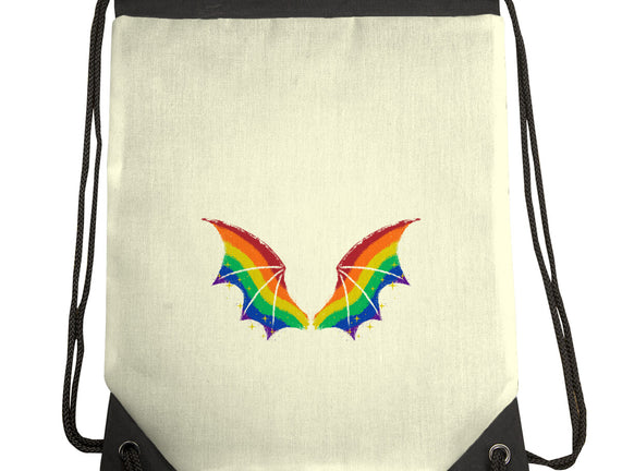 Rainbow Pride Bat Wings