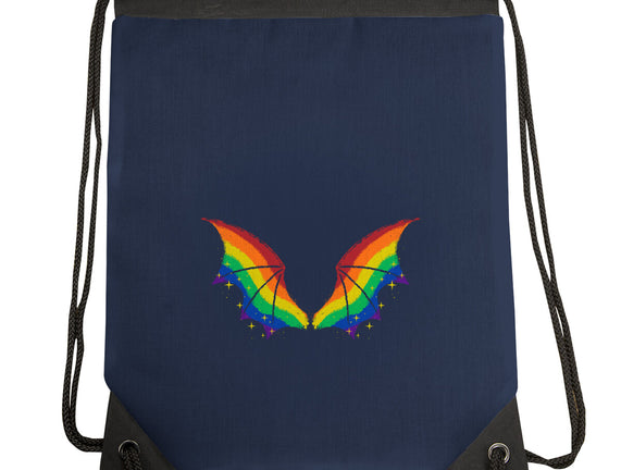 Rainbow Pride Bat Wings