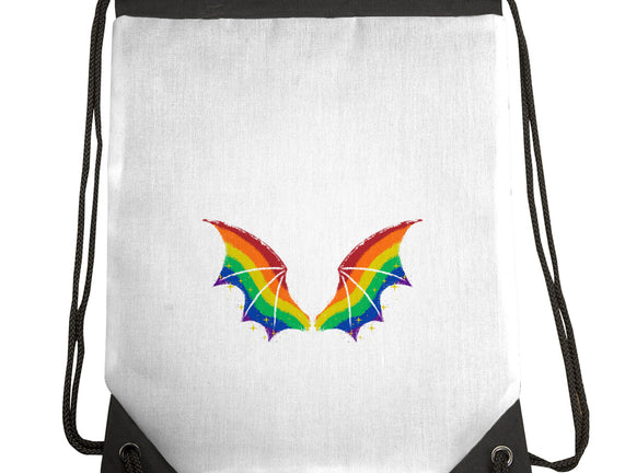 Rainbow Pride Bat Wings
