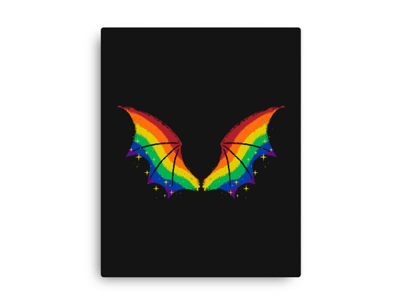 Rainbow Pride Bat Wings