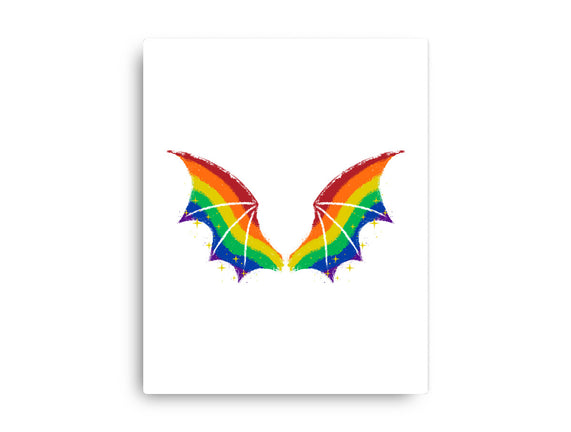 Rainbow Pride Bat Wings