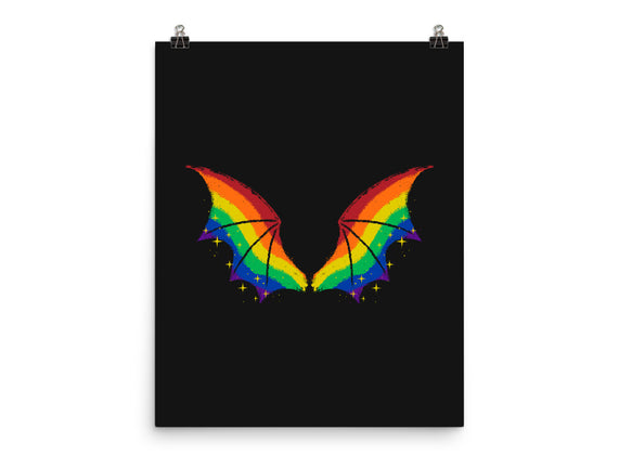 Rainbow Pride Bat Wings