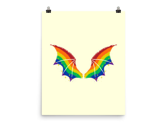 Rainbow Pride Bat Wings